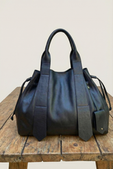 Bolsa SANTORINI em couro legítimo