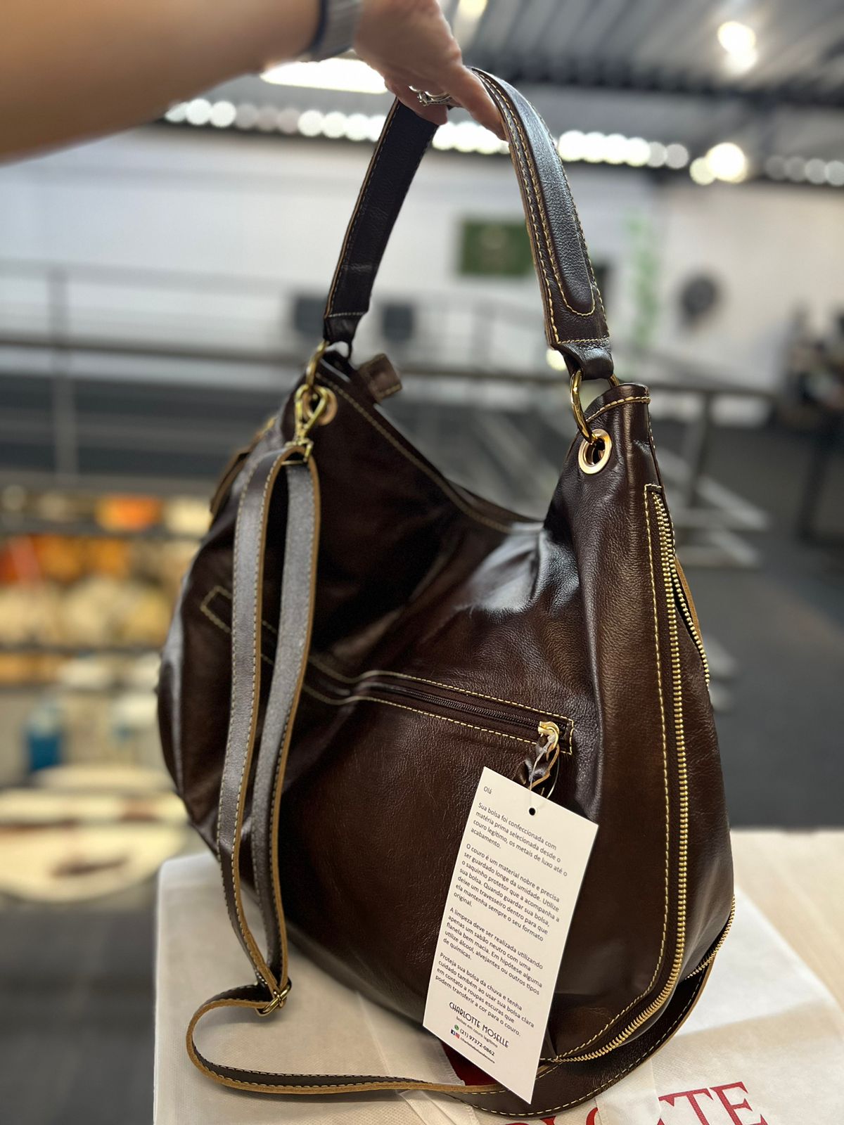 Bolsa TAILÂNDIA em couro legítimo