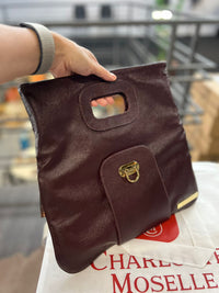 Bolsa Clutch OXFORD em couro legítimo