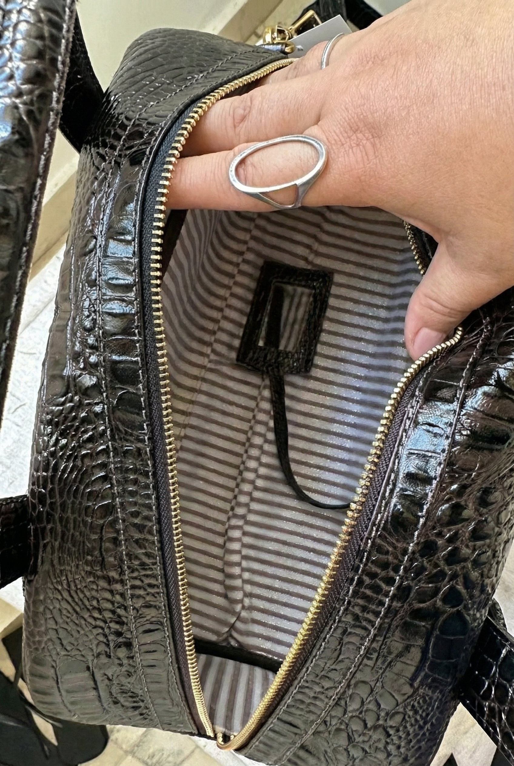 Bolsa ROTERDÃ em couro legítimo