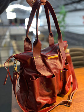 Bolsa VALÊNCIA  em couro legítimo