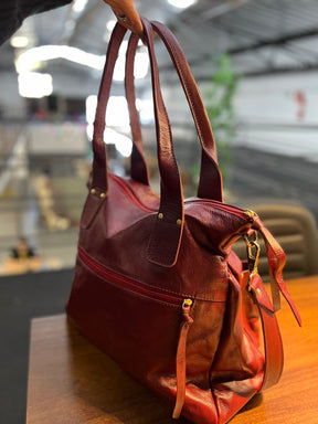 Bolsa VALÊNCIA  em couro legítimo