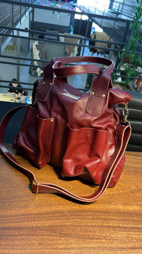 Bolsa VALÊNCIA  em couro legítimo