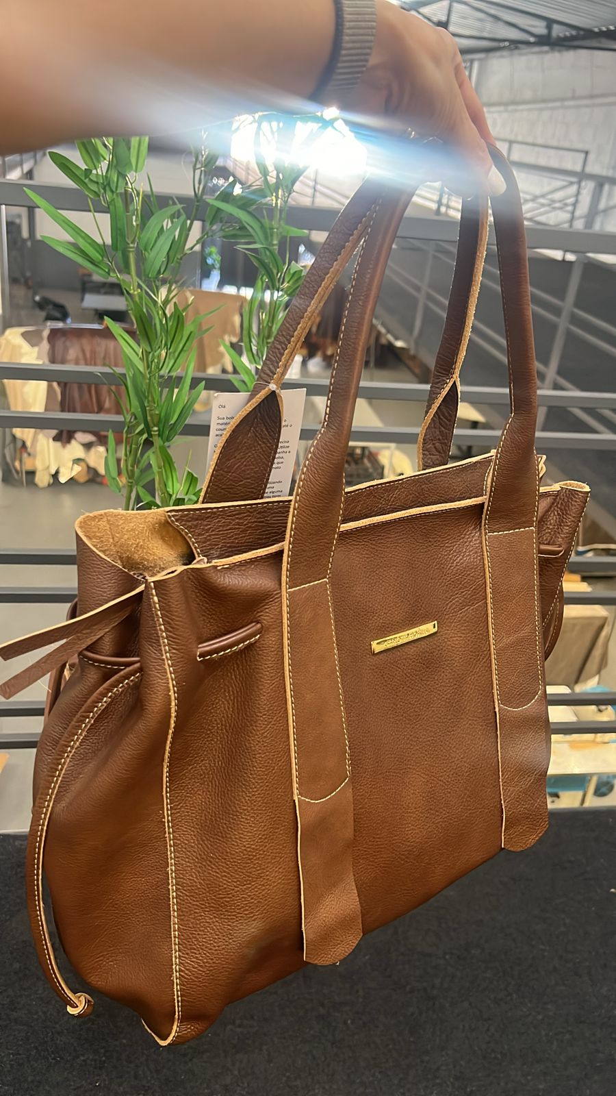 Bolsa SANTORINI em couro legítimo