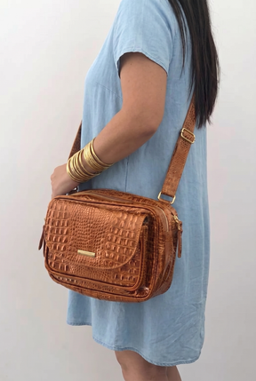 Bolsa GREGA em couro legítimo