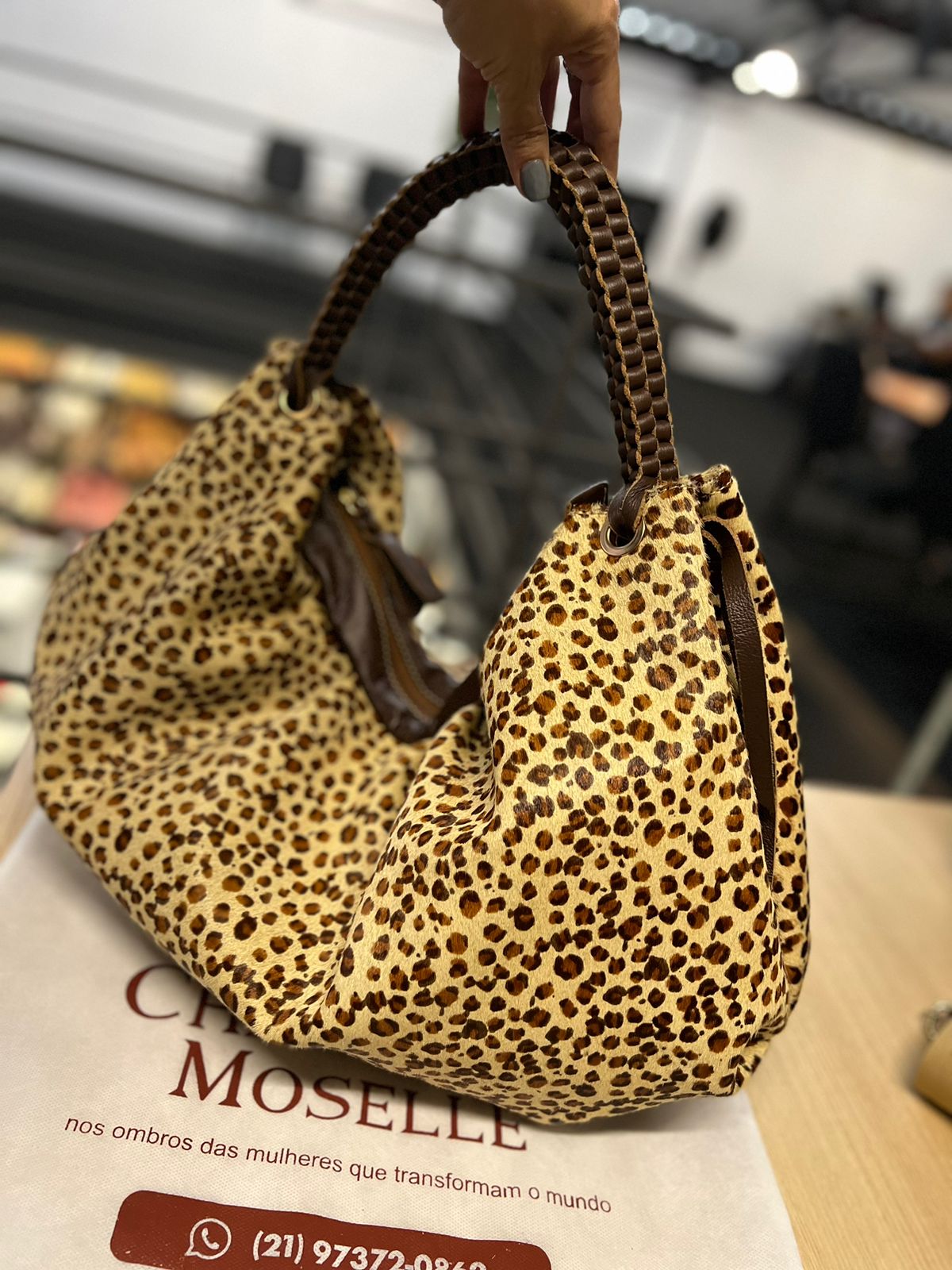 Bolsa MORGANA em couro legítimo