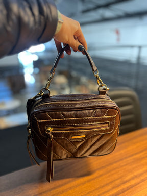 Bolsa GÊNOVA MATELASSÊ em couro legítimo