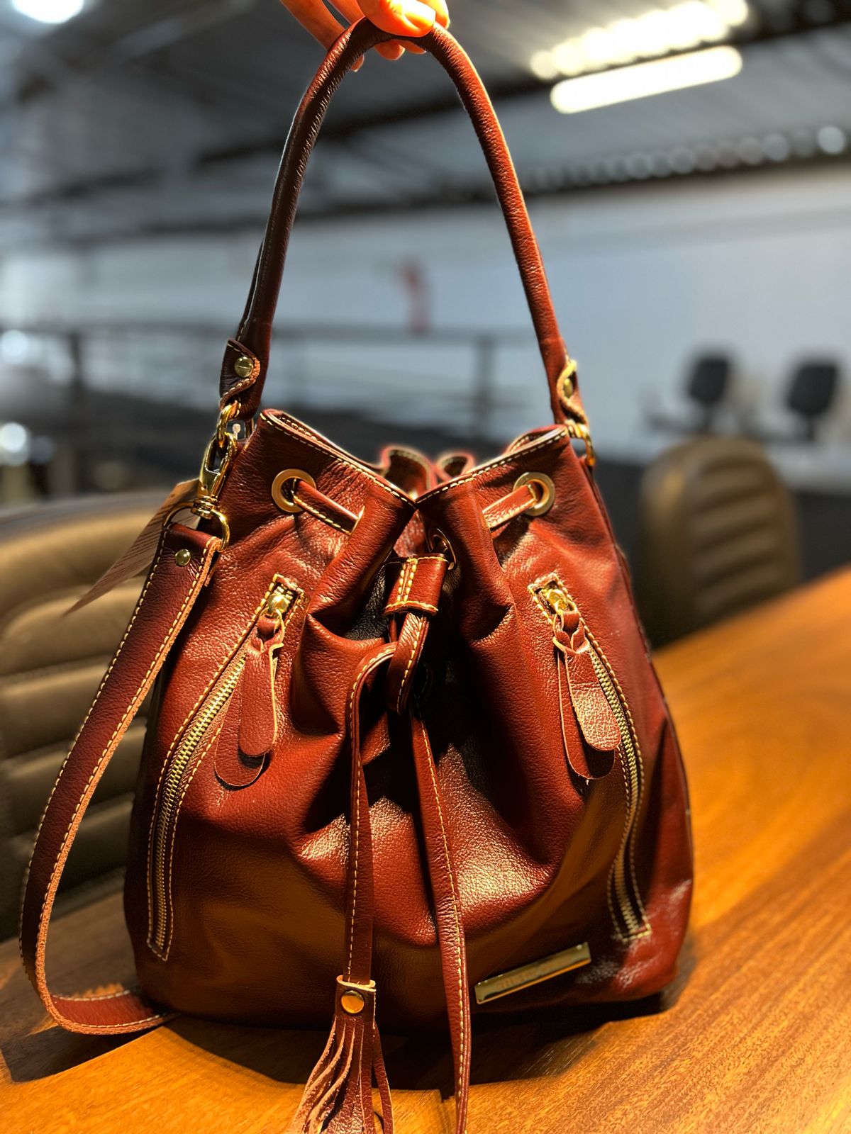 Bolsa RIO em couro legítimo