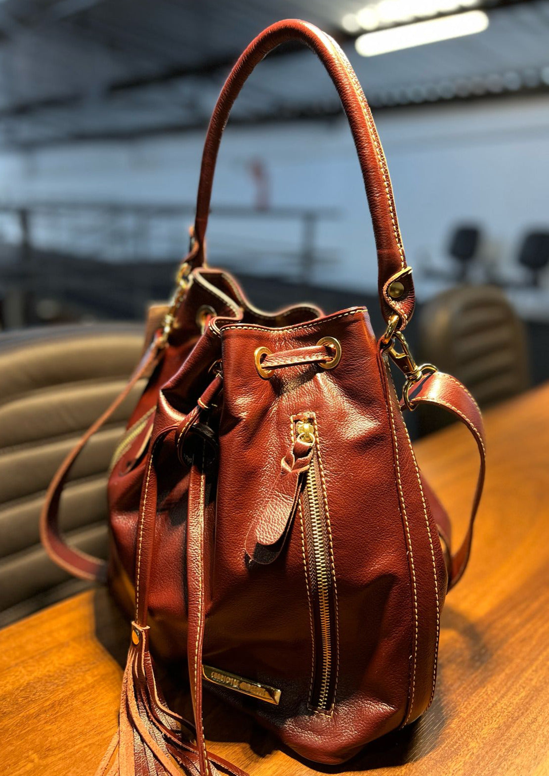 Bolsa RIO em couro legítimo