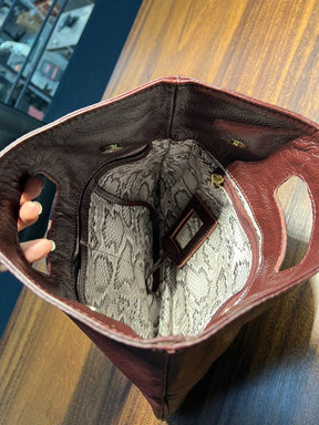 Bolsa Clutch OXFORD em couro legítimo