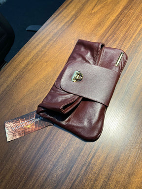 Bolsa Clutch OXFORD em couro legítimo