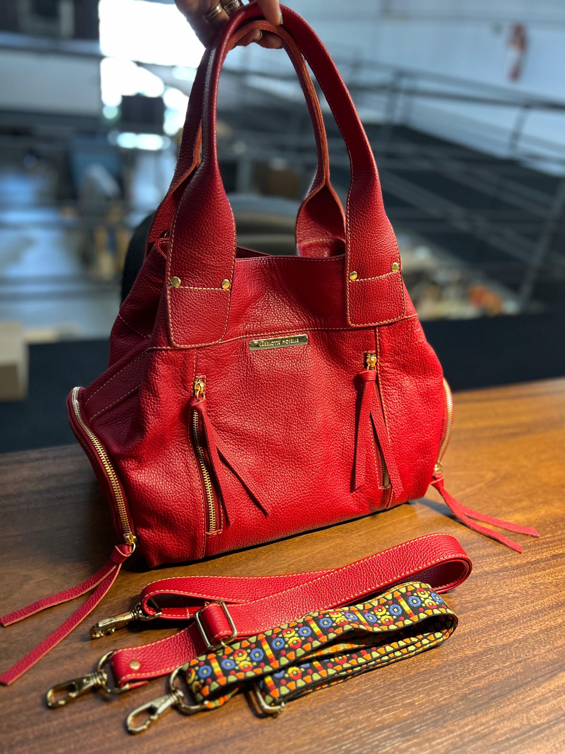 Bolsa MONTEVIDÉO em couro legítimo
