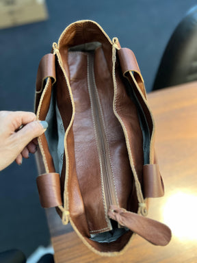 Bolsa FLORENZA em couro legítimo