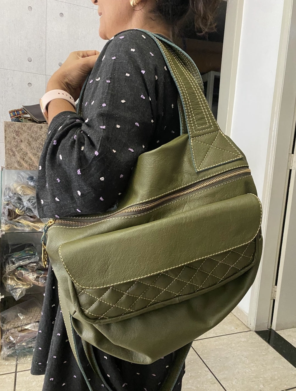 Bolsa BAHAMAS em couro legítimo