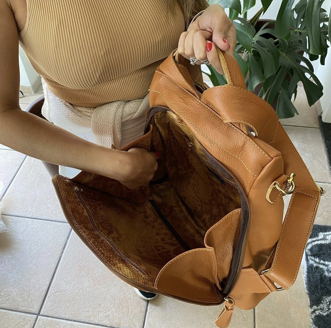 Bolsa Mochila TOKYO em couro legítimo