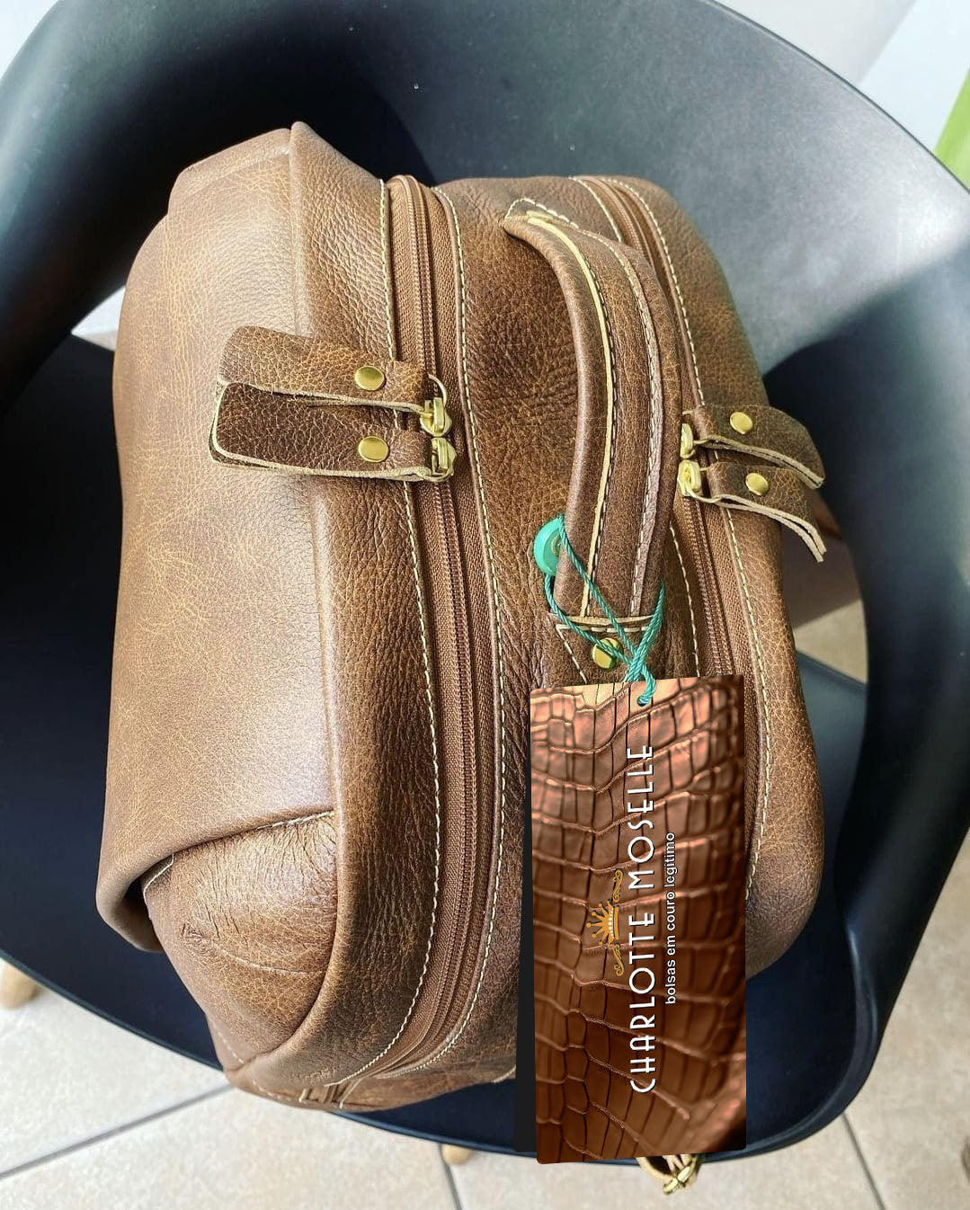 Mochila masculina HÉRCULES em couro legítimo
