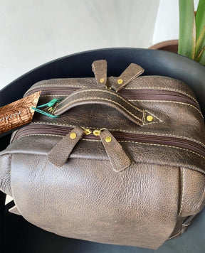 Mochila masculina HÉRCULES em couro legítimo