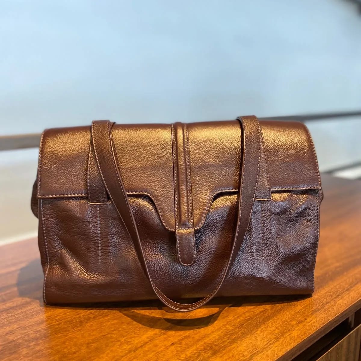 Bolsa CHILE em couro legítimo