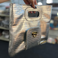 Bolsa Clutch OXFORD em couro legítimo