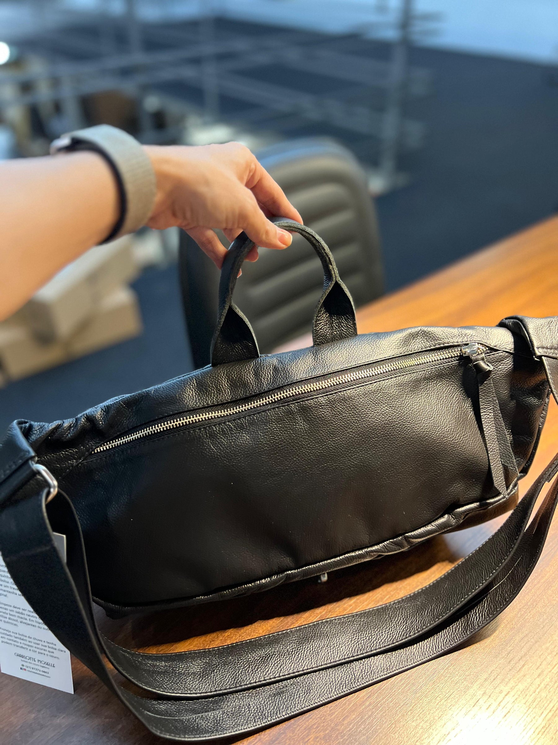 LANÇAMENTO! Bolsa MAX POCHETE ARPOADOR em couro legítimo