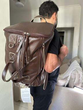 Mala/Mochila ATLAS em couro legítimo