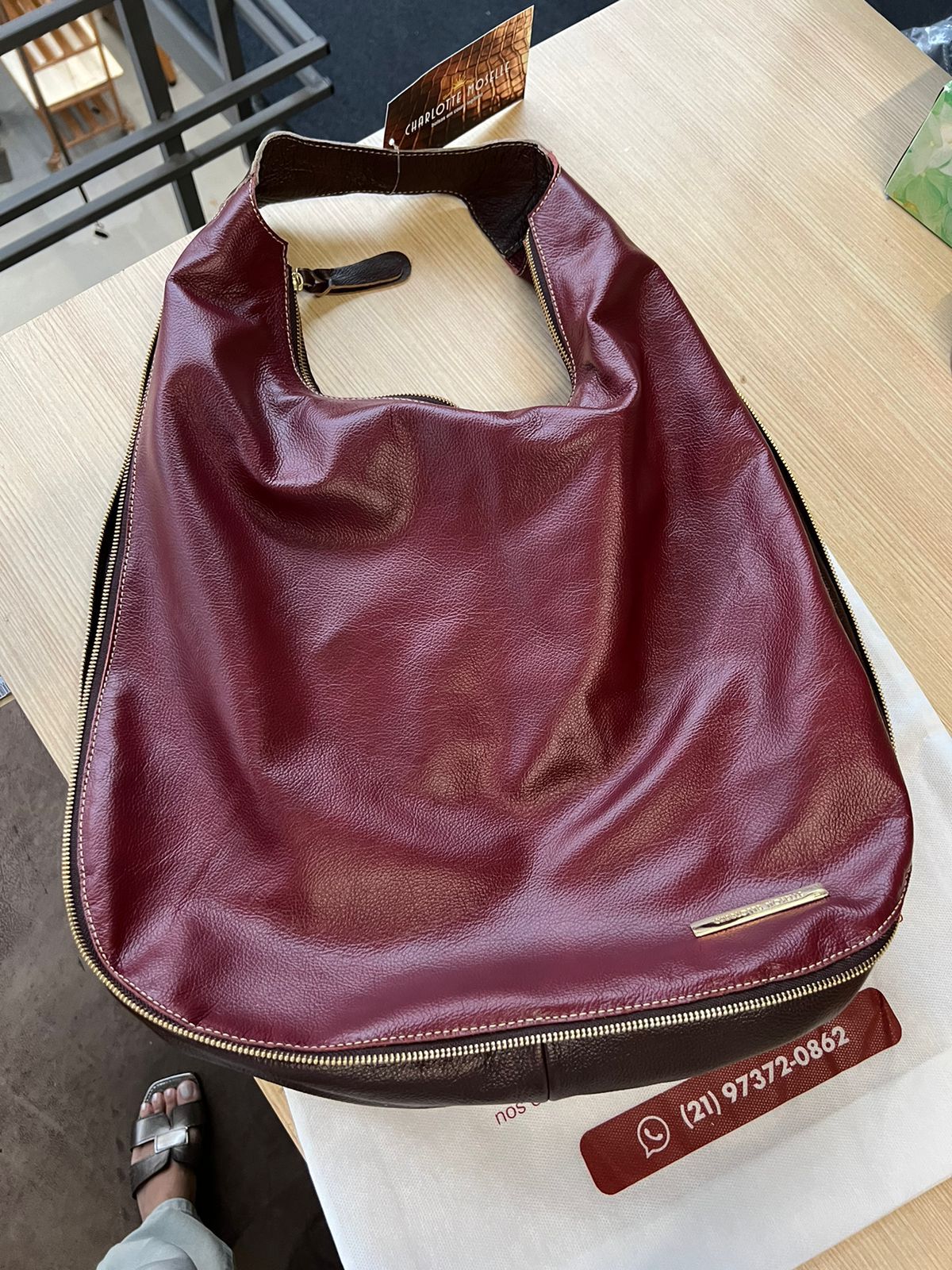 Bolsa BANGKOK em couro legítimo
