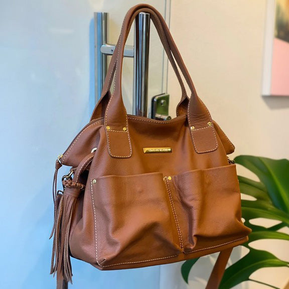 Bolsa IBIZA em couro legítimo