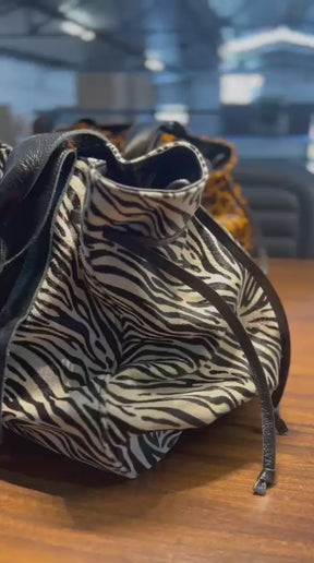 Bolsa SANTORINI em couro legítimo