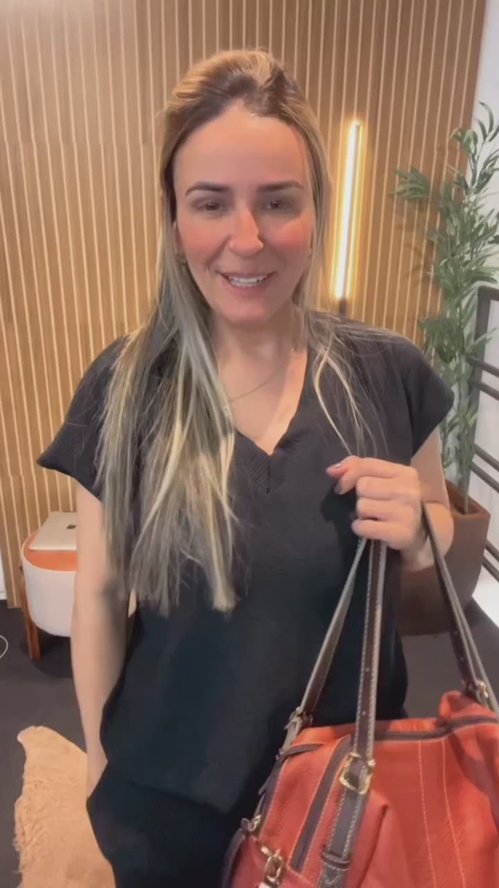 Bolsa NORUEGA em couro Legítimo