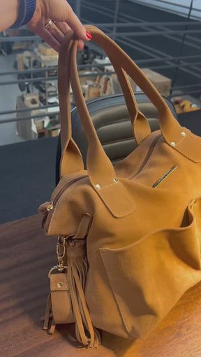 Bolsa IBIZA em couro legítimo