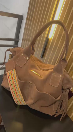 Bolsa IBIZA em couro legítimo