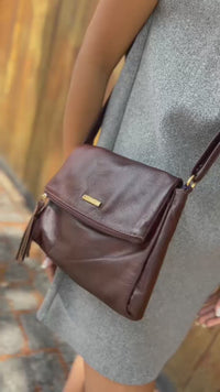 Bolsa ATENAS em couro legítimo