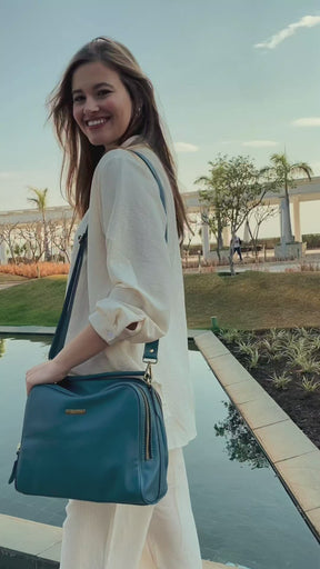 Bolsa NÁPOLI em couro legítimo