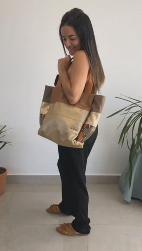 Bolsa FLORENZA em couro legítimo