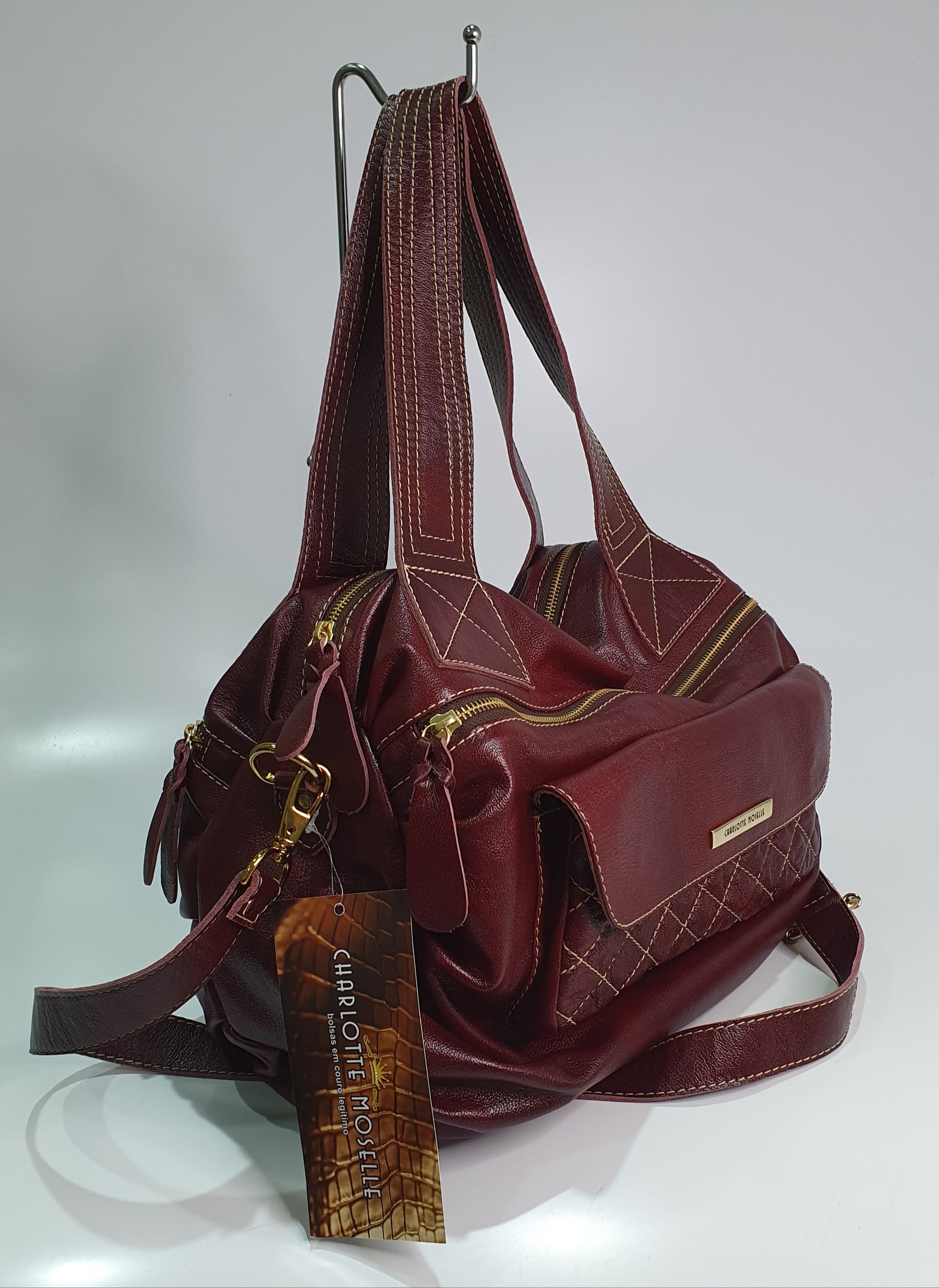 Bolsa BAHAMAS em couro legítimo