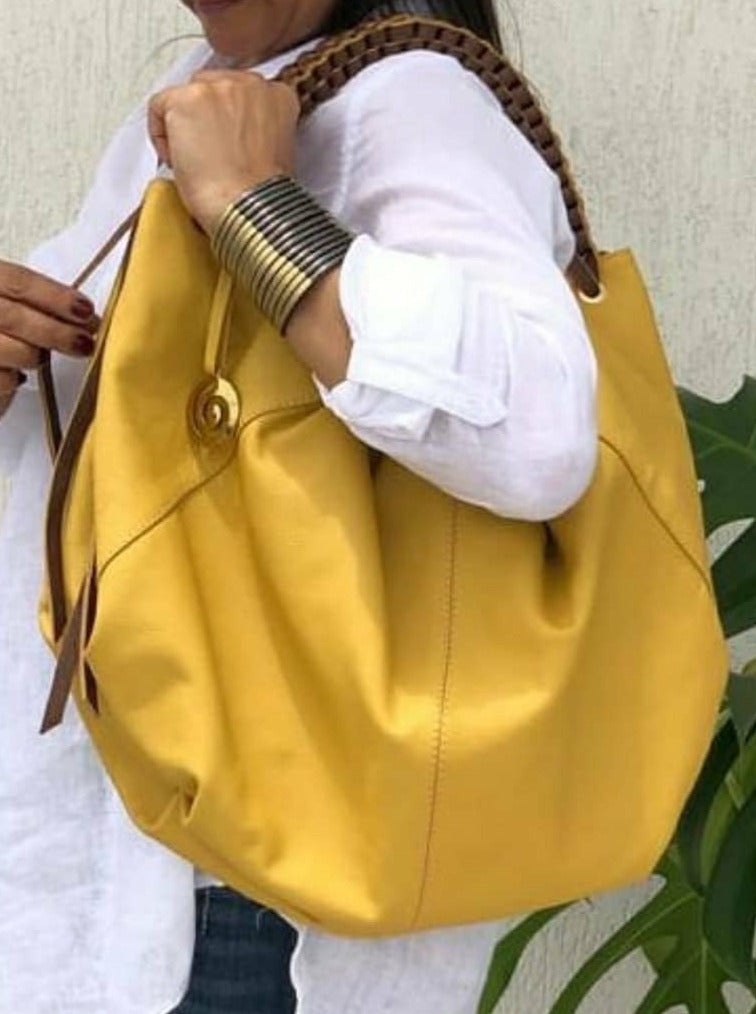 Bolsa MORGANA em couro legítimo