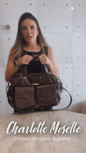 Bolsa COPENHAGEN em couro legítimo