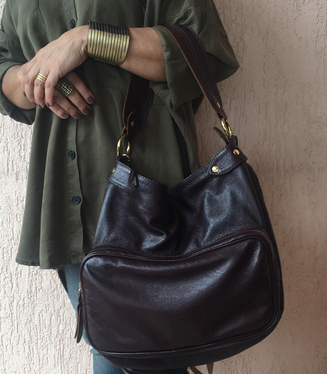 Bolsa AUSTRÁLIA em couro legítimo