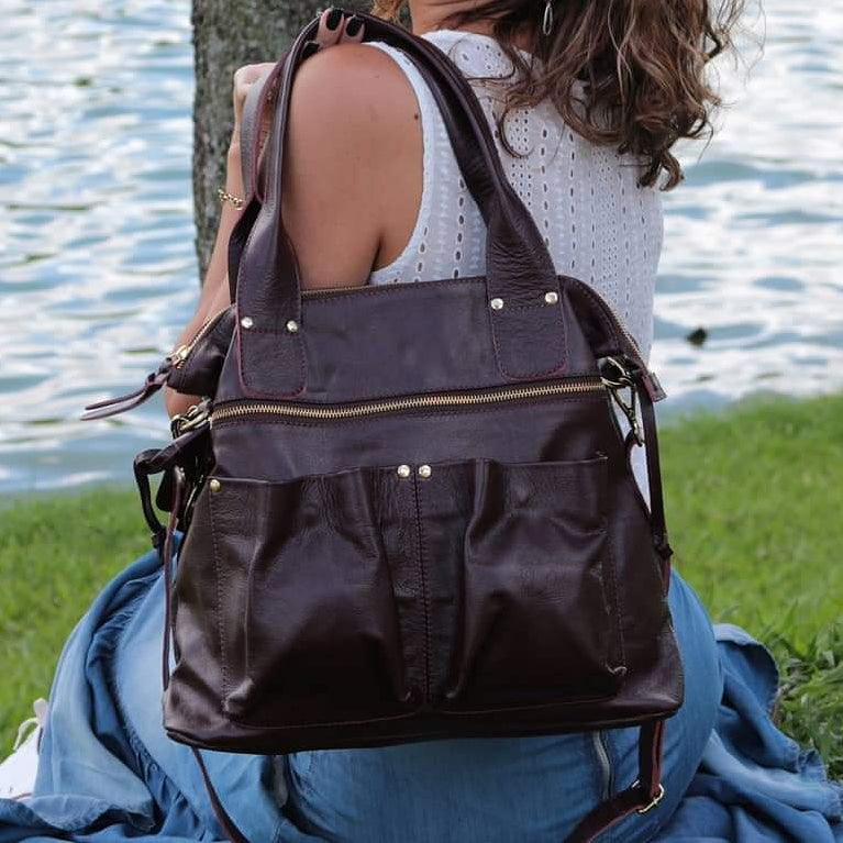 Bolsa BARCELONA em couro legítimo