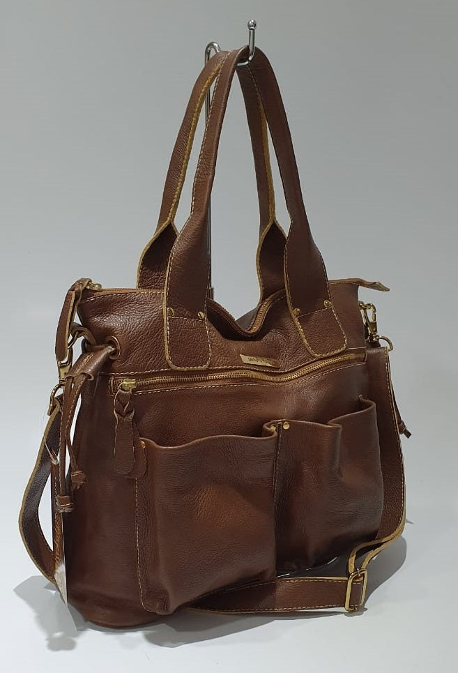 Bolsa BARCELONA em couro legítimo