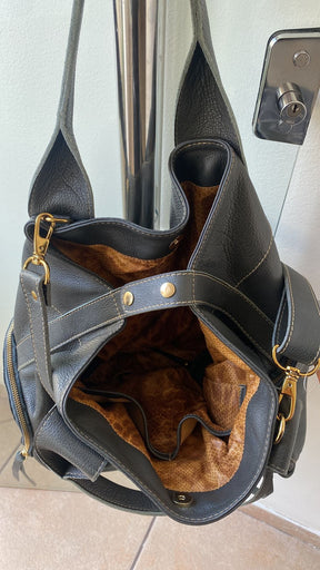 Bolsa MONTEVIDÉO em couro legítimo