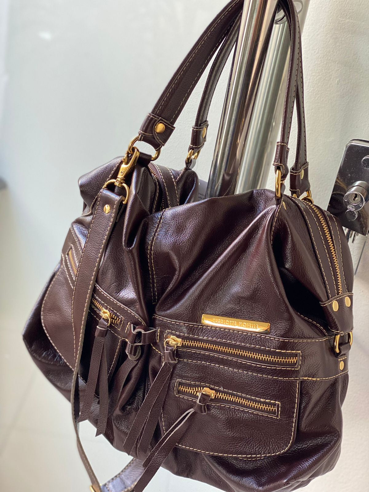 Bolsa ESPANHA em couro legítimo