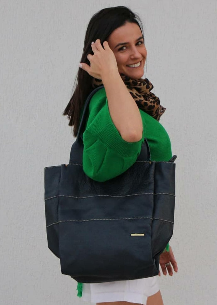 Bolsa FLORENZA em couro legítimo
