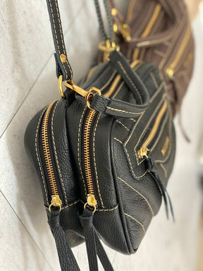 Bolsa GÊNOVA MATELASSÊ em couro legítimo