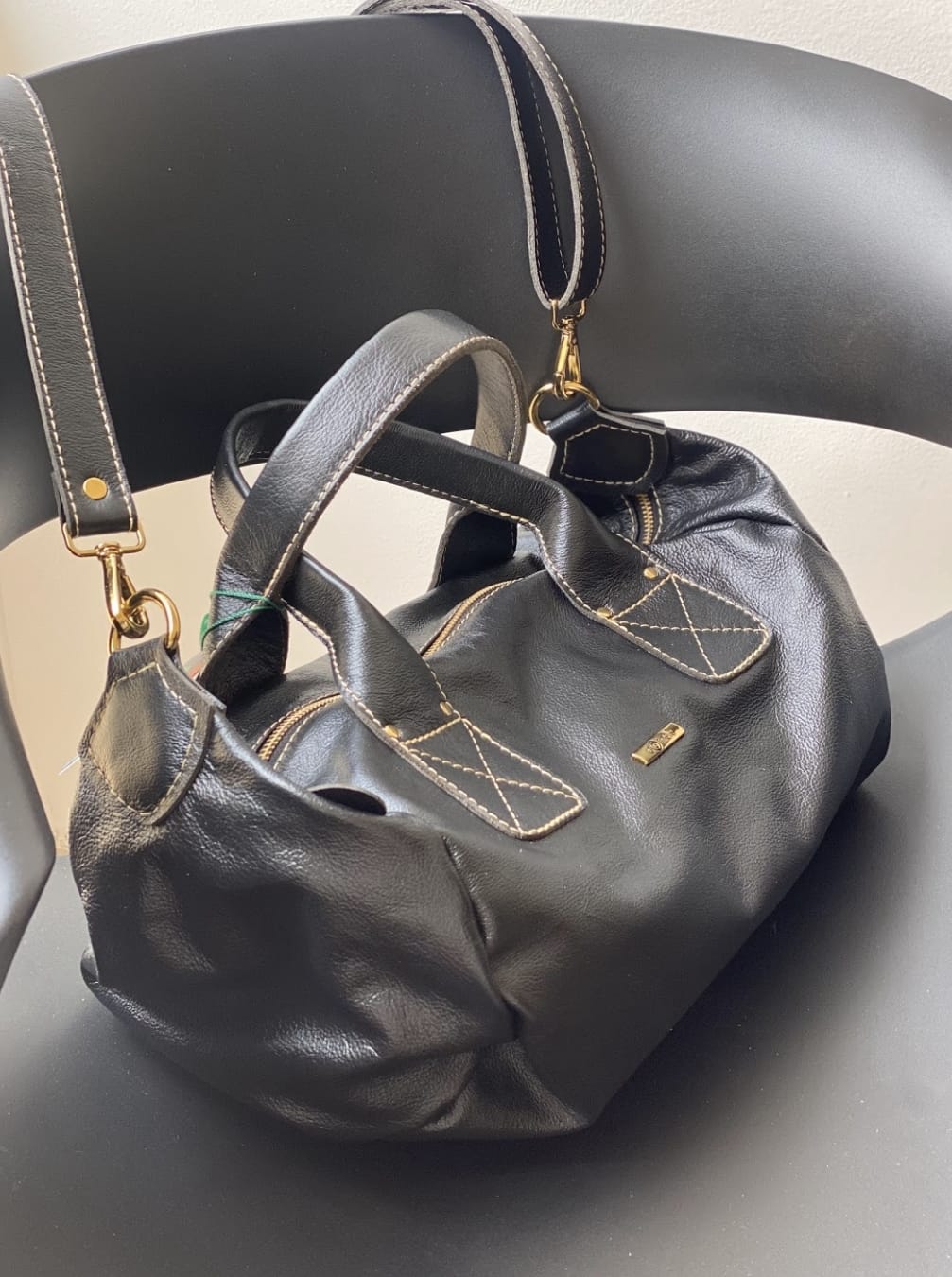 Bolsa BÉRGAMO em couro legítimo