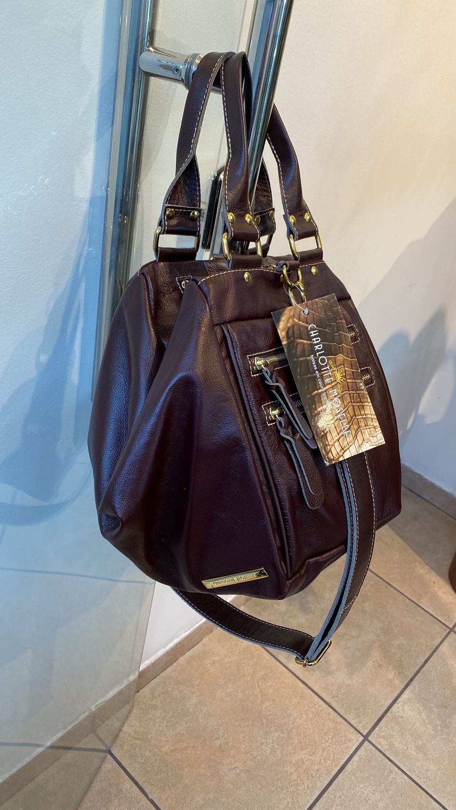 Bolsa NOVA YORK em couro legítimo