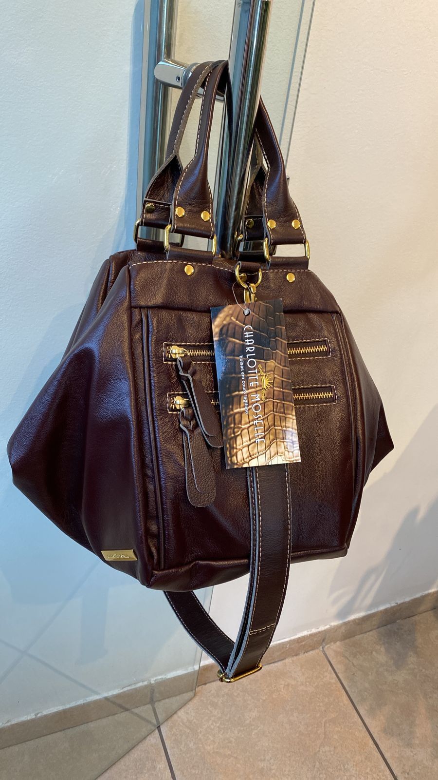Bolsa NOVA YORK em couro legítimo
