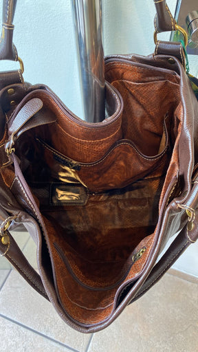 Bolsa AMSTERDÃ em couro legítimo