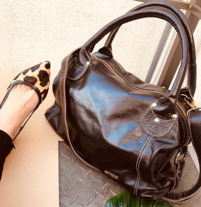 Bolsa ITÁLIA em couro legítimo