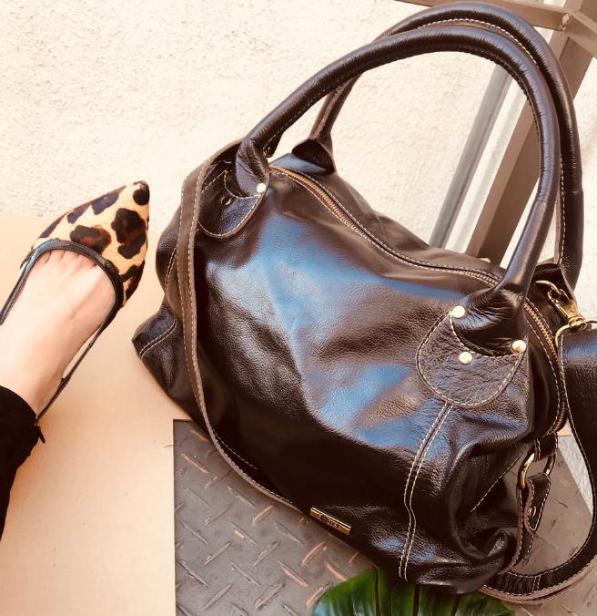 Bolsa ITÁLIA em couro legítimo
